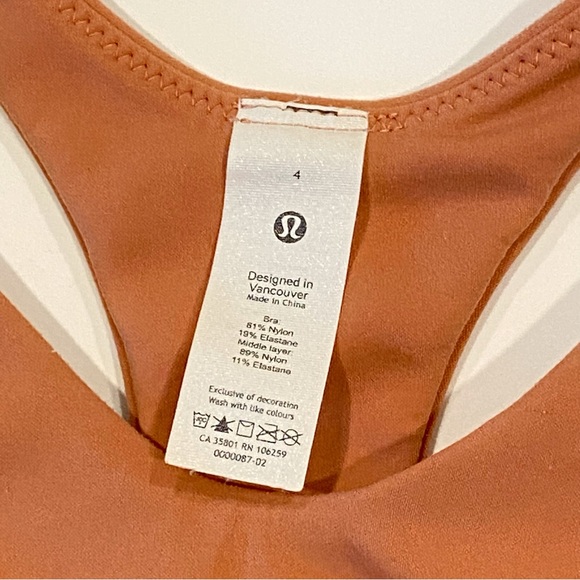 Lululemon nude pink Savannah in alignment racerback v-neck pullover sports bra - Picture 4 of 8